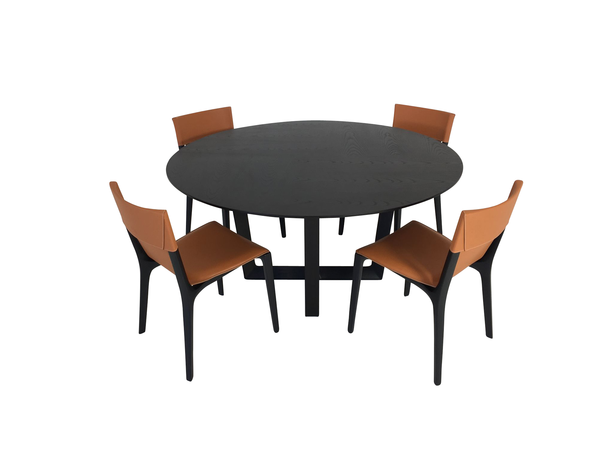 Poltrona Frau BOLERO Esstisch rund 150 cm mit Intarsien in Esche wenge